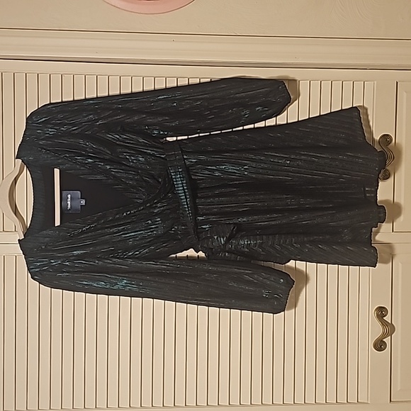 ModCloth Your Time To Shine Dress Metallic Emerald Green Size Medium - Picture 5 of 8